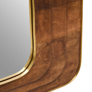 Sangar Mango Wood Carved Wall Mirror