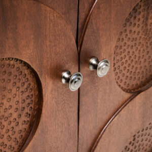 Siva Four Door Mango Wood Hammered Sideboard