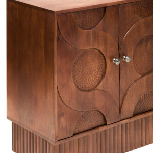 Siva Four Door Mango Wood Hammered Sideboard