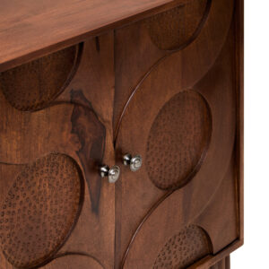 Siva Four Door Mango Wood Hammered Sideboard
