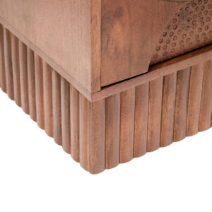 Siva Four Door Mango Wood Hammered Sideboard