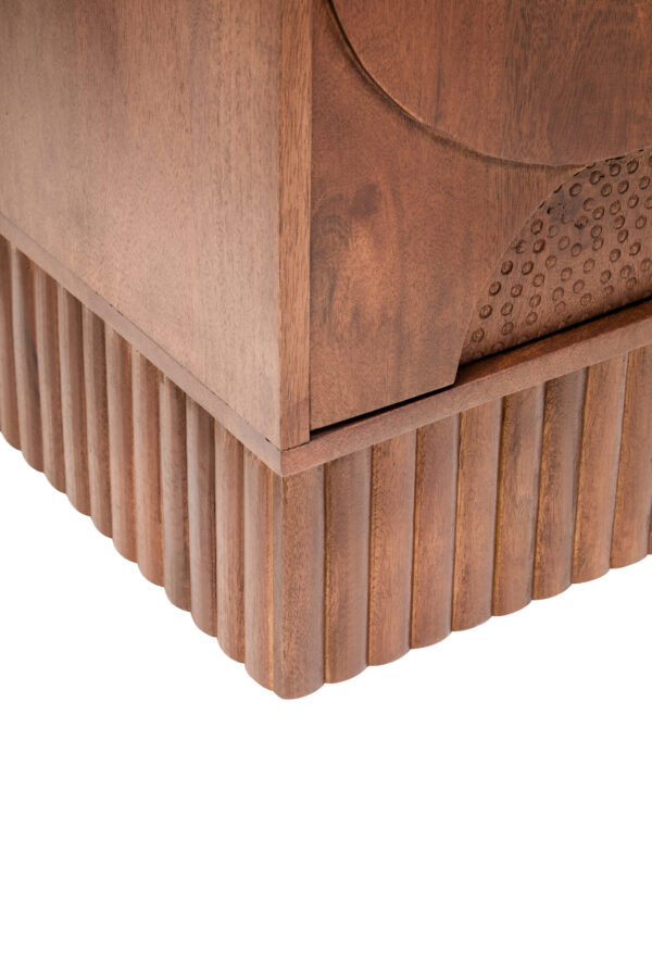 Siva Four Door Mango Wood Hammered Sideboard