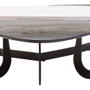 Imperia 2 Tier Large Asymmetrical Ceramic Coffee Table