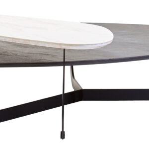 Imperia 2 Tier Large Asymmetrical Ceramic Coffee Table