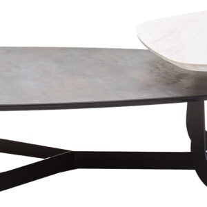 Imperia 2 Tier Large Asymmetrical Ceramic Coffee Table