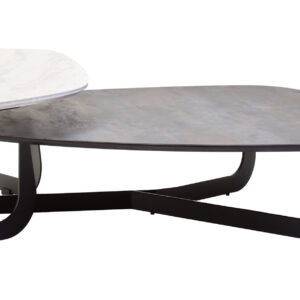 Imperia 2 Tier Large Asymmetrical Ceramic Coffee Table