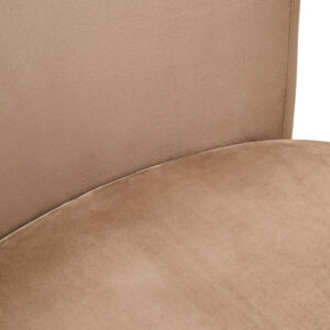 Hestia Mink Velvet Swivel Chair