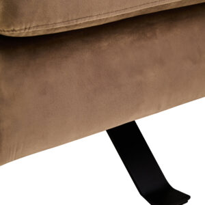Hestia Mink Velvet Swivel Chair