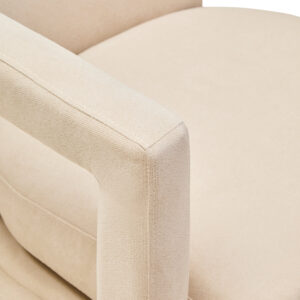 Hestia Beige Velvet Swivel Chair