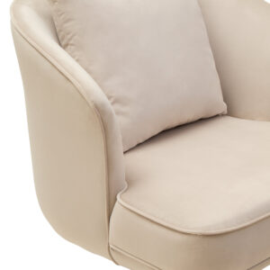 Hale Cream Velvet Swivel Chair