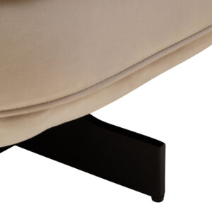 Hale Cream Velvet Swivel Chair