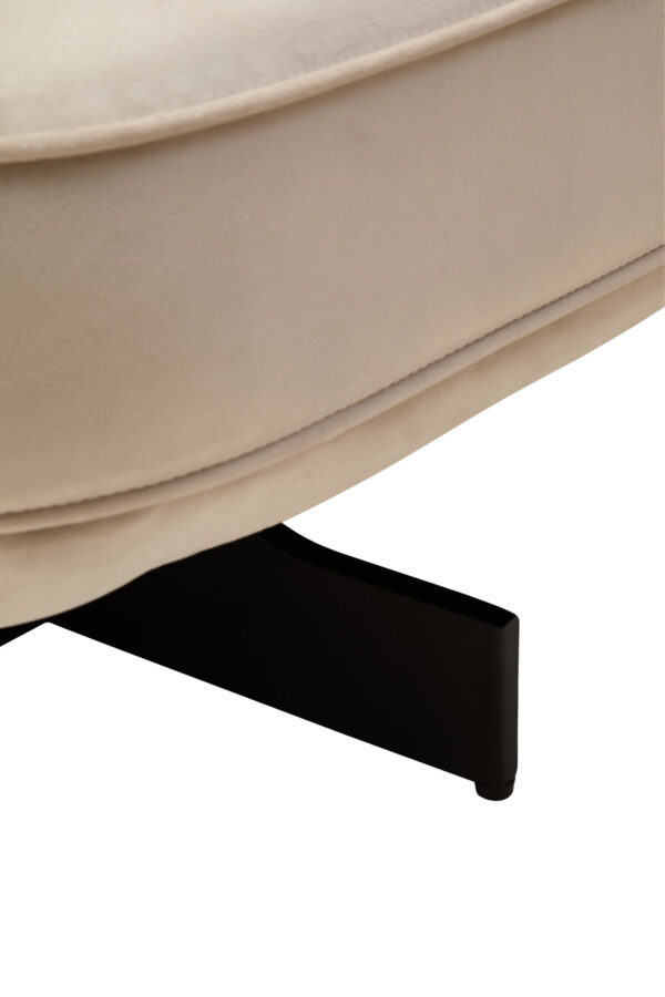 Hale Cream Velvet Swivel Chair