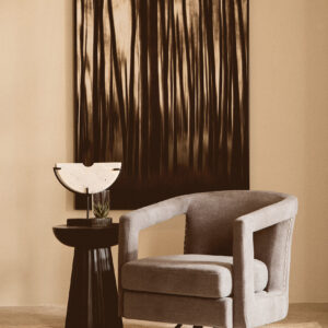Hestia Ash Velvet Swivel Chair