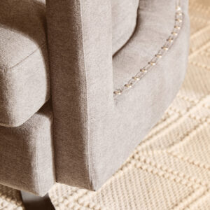 Hestia Ash Velvet Swivel Chair