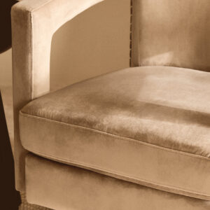 Hestia Mink Velvet Swivel Chair