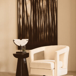 Hestia Beige Velvet Swivel Chair