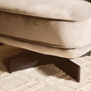 Hale Grey Velvet Swivel Chair