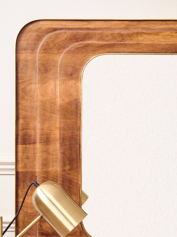 Sangar Mango Wood Carved Wall Mirror