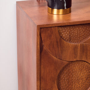Siva Four Door Mango Wood Hammered Sideboard