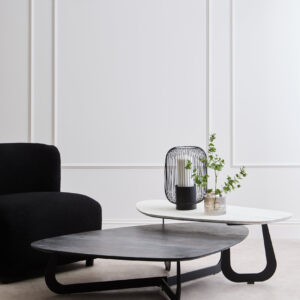 Imperia 2 Tier Large Asymmetrical Ceramic Coffee Table