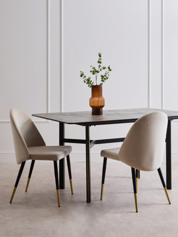 Imperia Ceramic Marble Effect Rectangular Dining Table