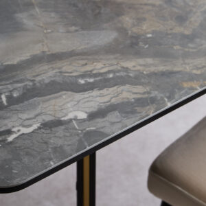 Imperia Ceramic Marble Effect Rectangular Dining Table