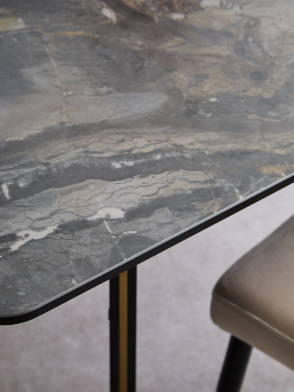Imperia Ceramic Marble Effect Rectangular Dining Table