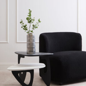 Imperia 2 Tier Small Asymmetrical Ceramic Coffee Table