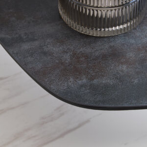 Imperia 2 Tier Small Asymmetrical Ceramic Coffee Table