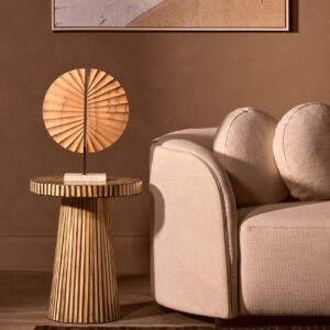 Ovada Cream Linen 3 Seater Curved Sofa