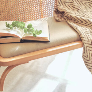 Bosie Chevron Beige Woven Throw