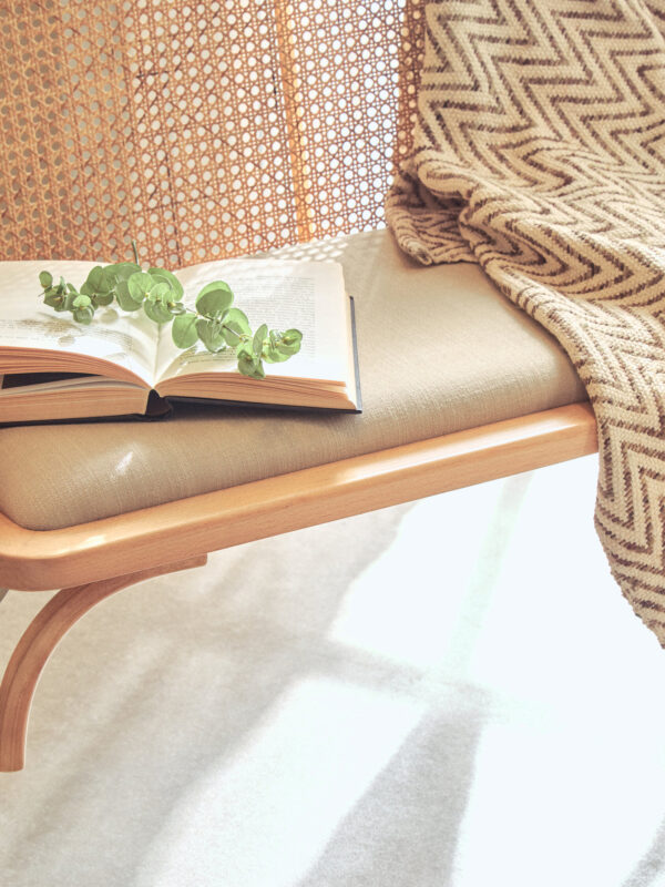 Bosie Chevron Beige Woven Throw