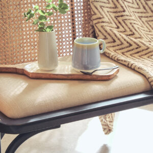 Bosie Chevron Beige Woven Throw
