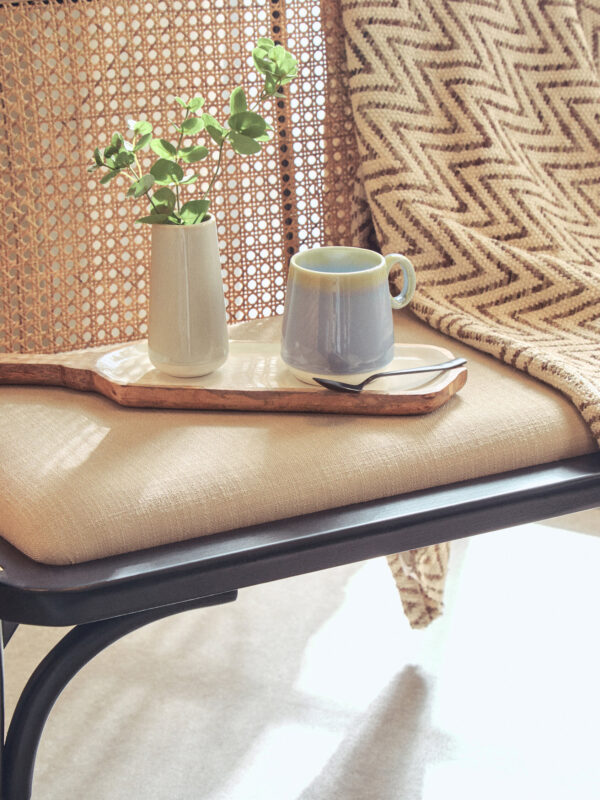 Bosie Chevron Beige Woven Throw