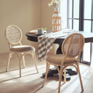 Cebu White Wash Elm Wood Dining Chair