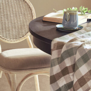 Cebu White Wash Elm Wood Dining Chair