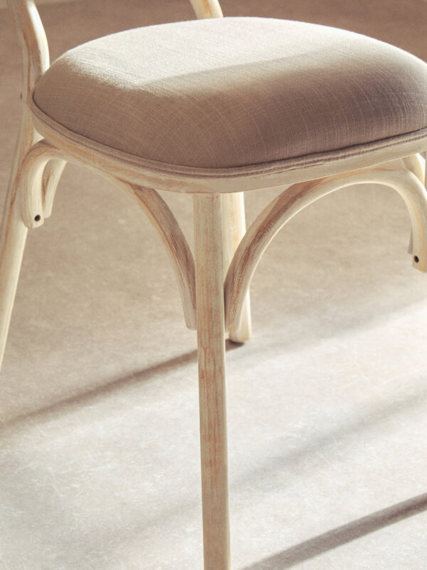 Cebu White Wash Elm Wood Dining Chair
