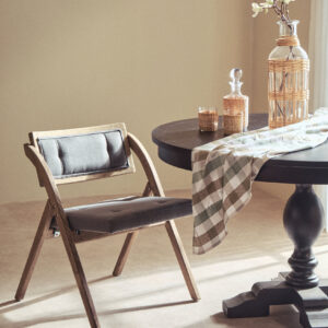 Cebu Grey Wash Elm Wood Folding Chair