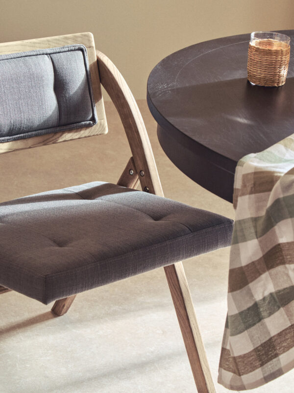 Cebu Grey Wash Elm Wood Folding Chair