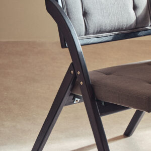 Cebu Grey and Black Elm Wood Folding Chair