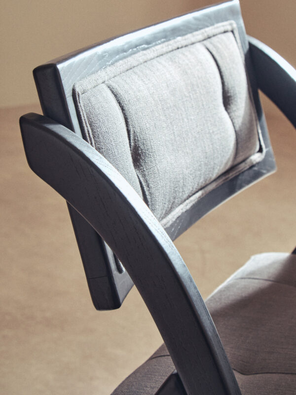 Cebu Grey and Black Elm Wood Folding Chair