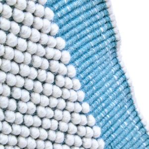 Bosie Blue And White Woven Rug