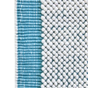 Bosie Blue And White Woven Rug