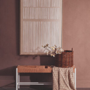 Bosie Chevron Beige Woven Throw