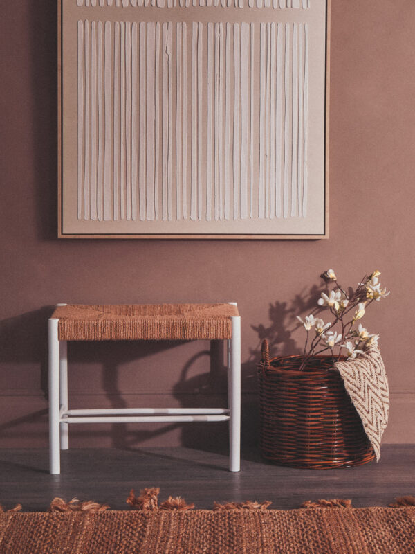 Bosie Chevron Beige Woven Throw