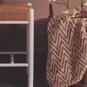 Bosie Chevron Beige Woven Throw