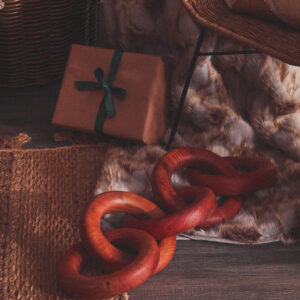 Bosie Lamina Grey And Natural Fur Throw