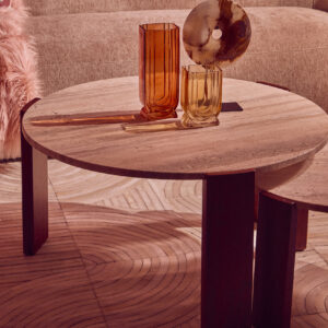 Bosie Safira Large Natural Hair On Leather Rug