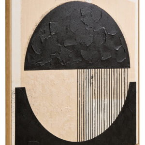 Astratto Black and Cream Wall Art