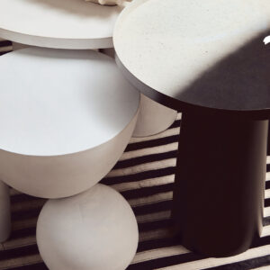 Bosie Safira Large Black And White Hair on Leather Rug